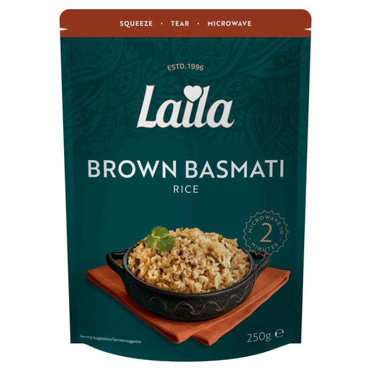 Brown Basmati Microwave Rice 250g by LAILA