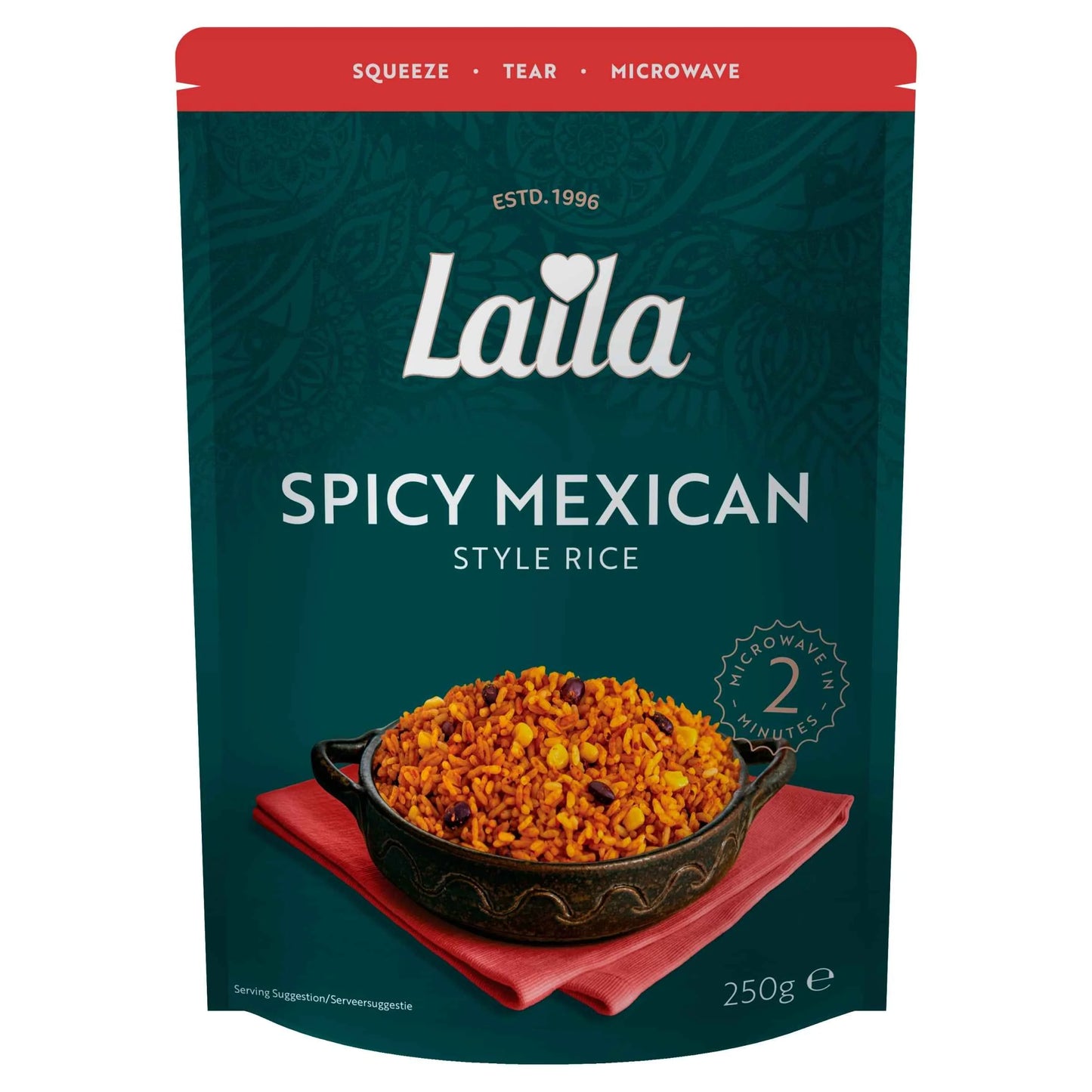 Spicy Mexican Microwave Rice 250g by LAILA