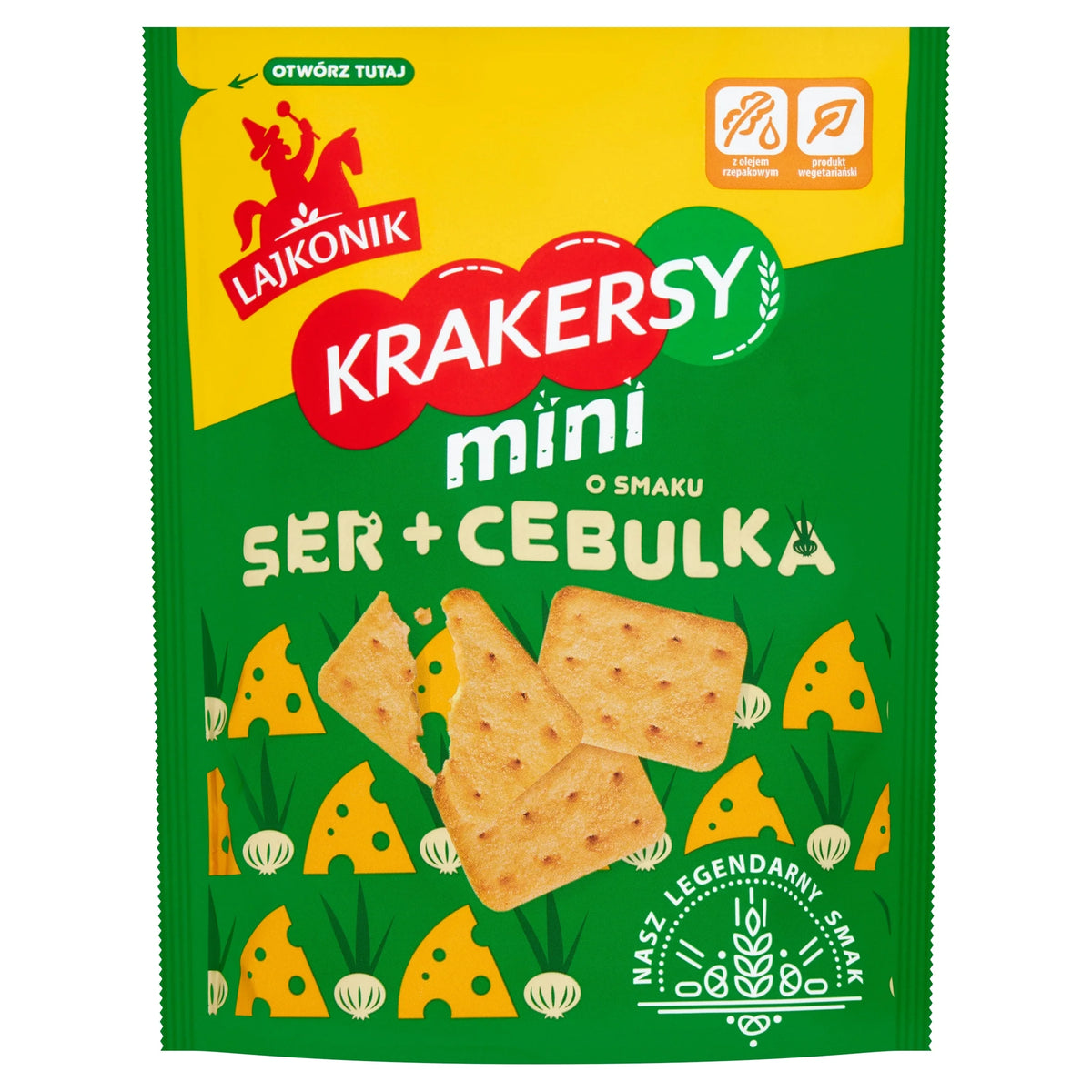 Mini Crackers Cheese & Onion by LAJKONIK