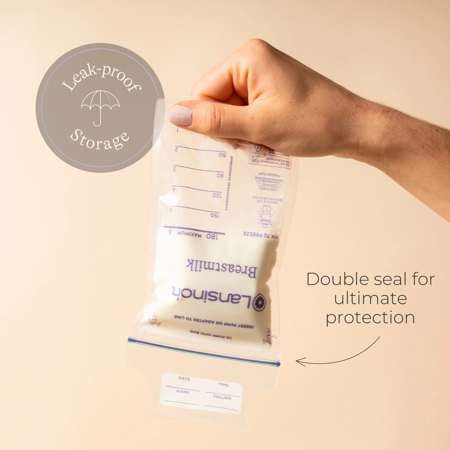 Breastmilk Storage Bags 25 Pack by LANSINOH