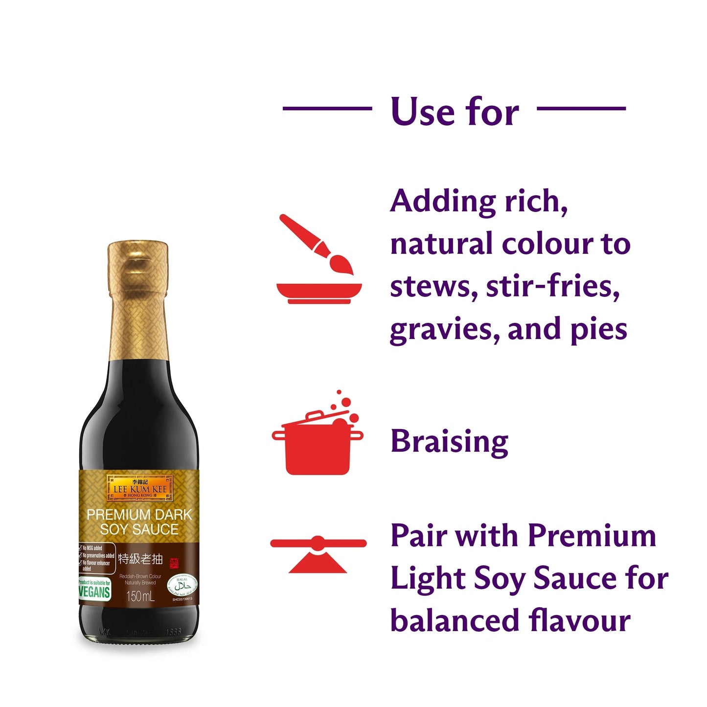 Premium Dark Soy Sauce 150ml by LEE KUM KEE