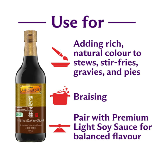 Premium Dark Soy Sauce 500ml by LEE KUM KEE