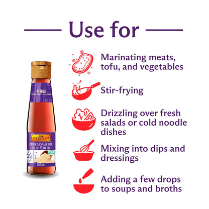 Pure Sesame Oil 207ml by LEE KUM KEE