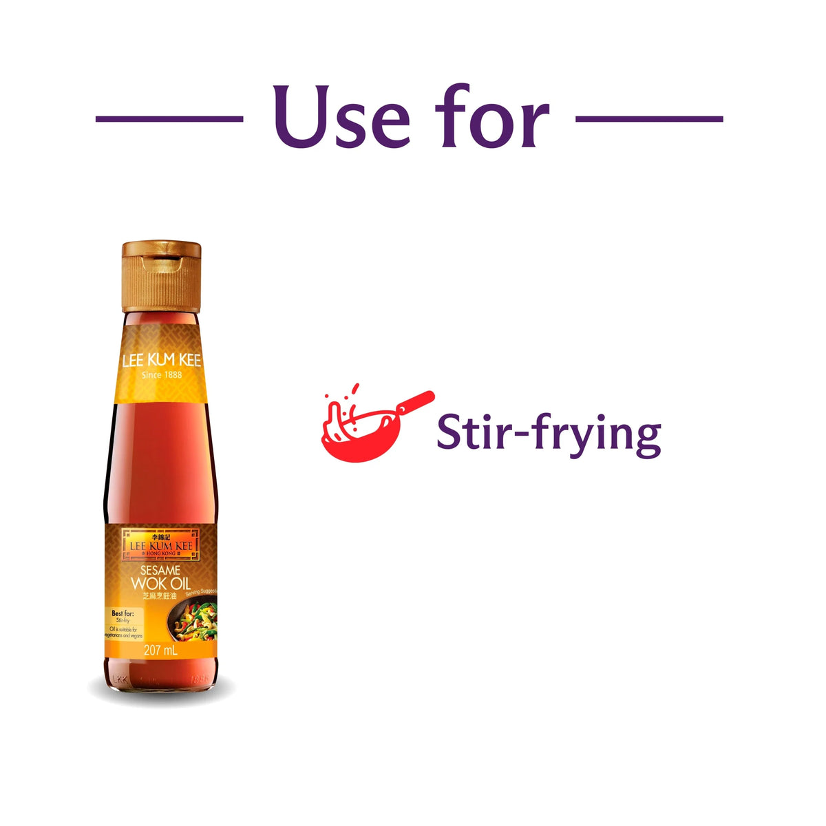 Sesame Wok Oil 207ml by LEE KUM KEE