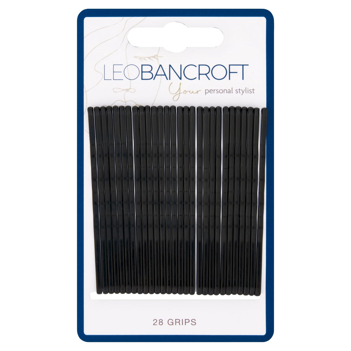Large Hair Grips Black 28pk by LEO BANCROFT