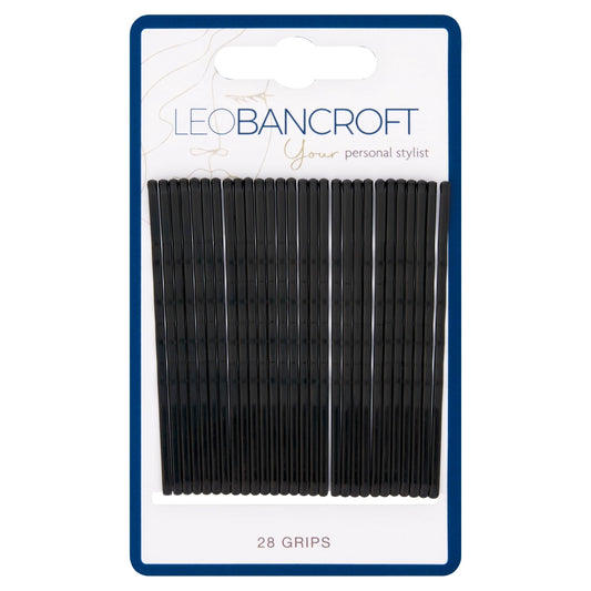 Large Hair Grips Black 28pk by LEO BANCROFT