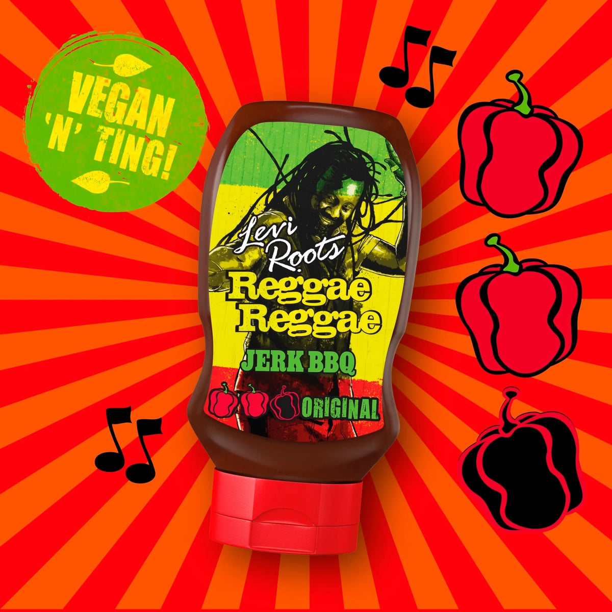 Reggae Jerk Bbq Sauce 330g by LEVI ROOTS
