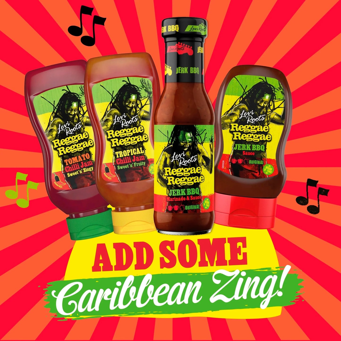 Reggae Jerk Bbq Sauce 330g by LEVI ROOTS
