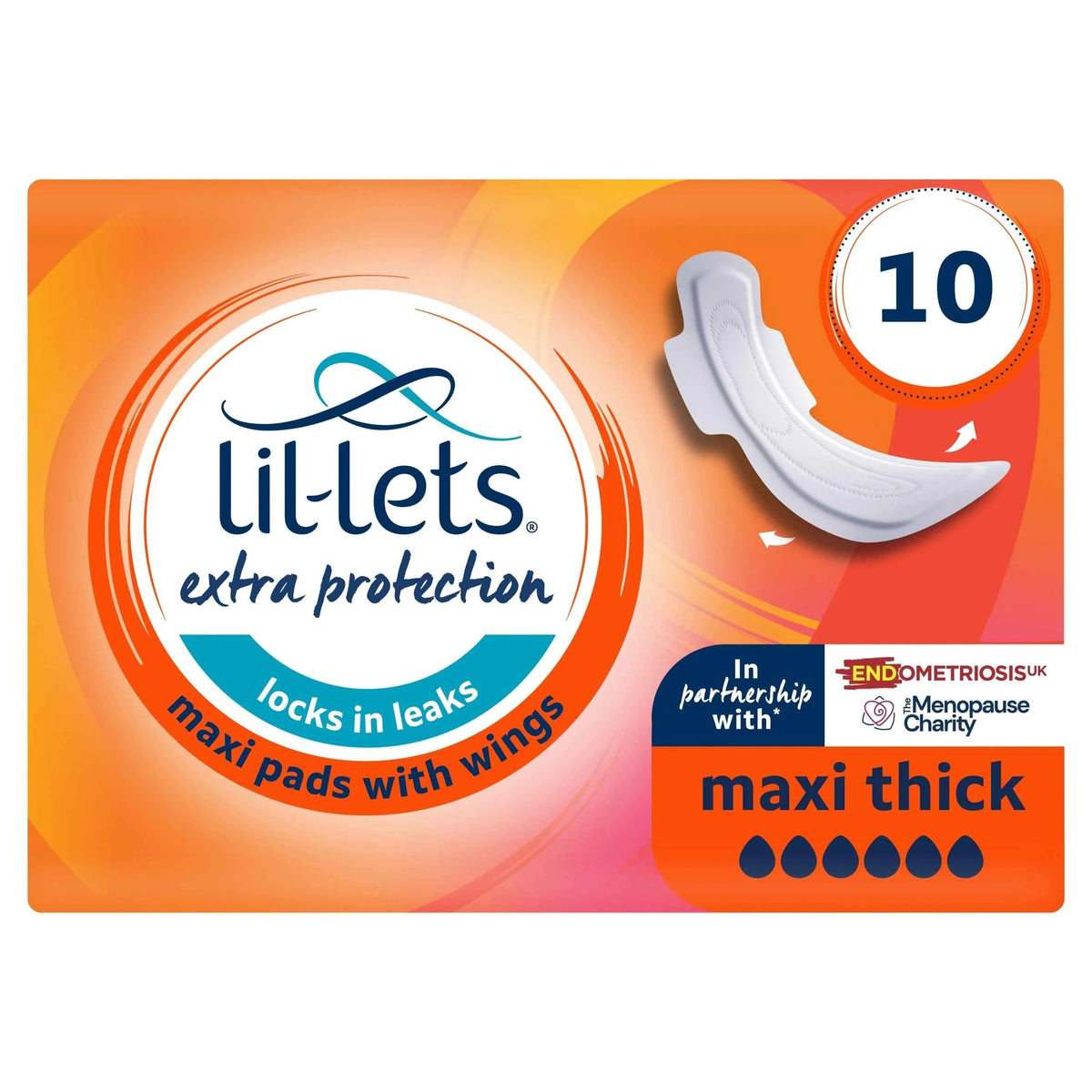 Extra Protection 10 Maxi Pads With by LIL-LETS