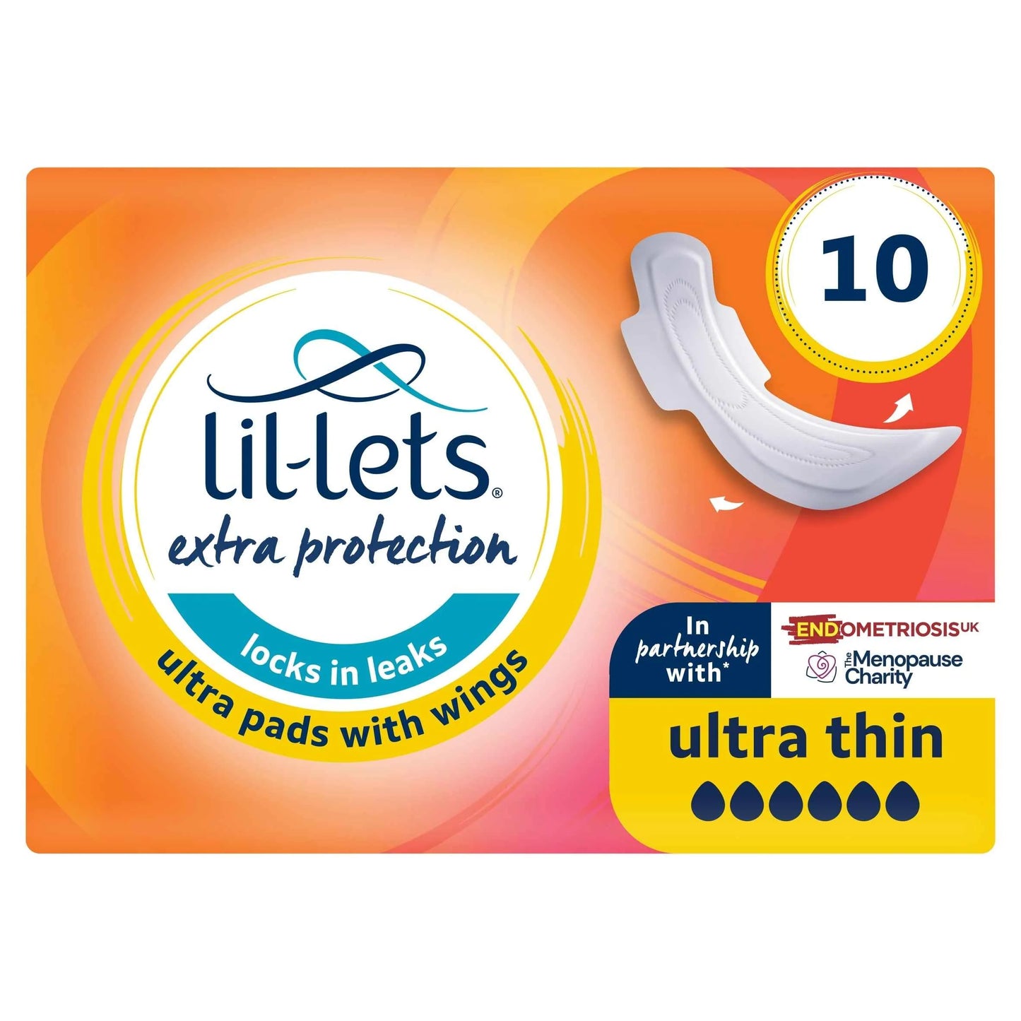 Extra Protection 10 Ultra Pads With by LIL-LETS
