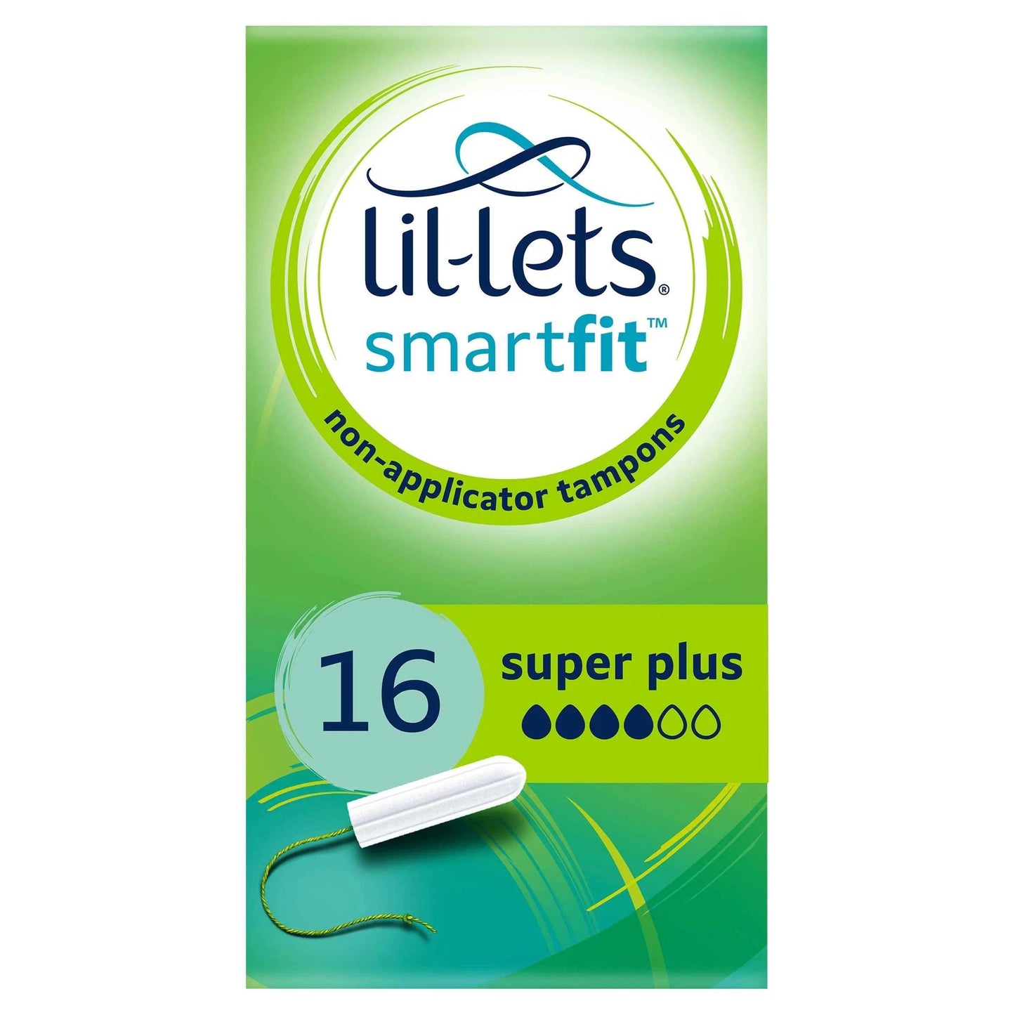 Lil Lets Non Applicator Super Plus Tampons 16 by LIL-LETS