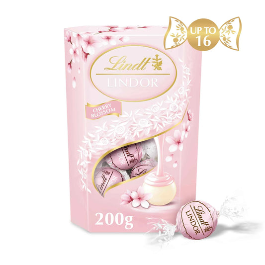 Lindt Cherry Blossom White Chocolate Truffle Box 200g by LINDOR