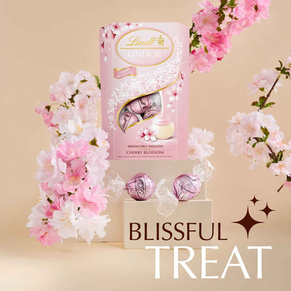 Lindt Cherry Blossom White Chocolate Truffle Box 200g by LINDOR