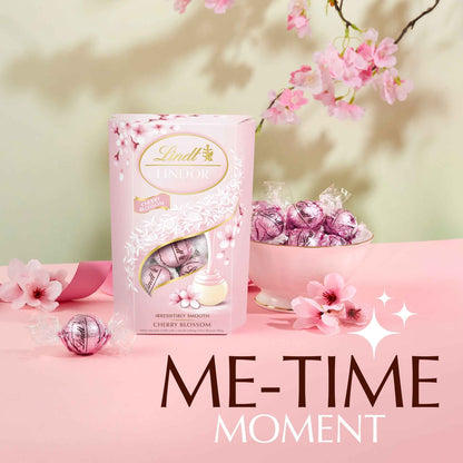 Lindt Cherry Blossom White Chocolate Truffle Box 200g by LINDOR