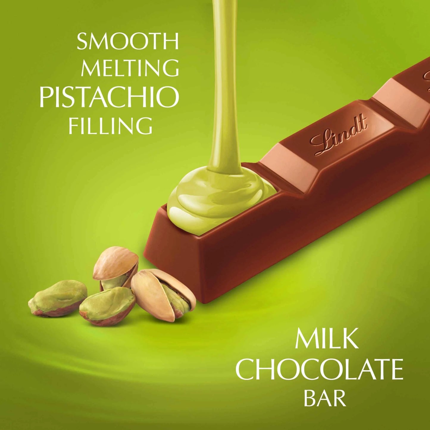 Milk Chocolate Pistachio Bar 38g by LINDOR