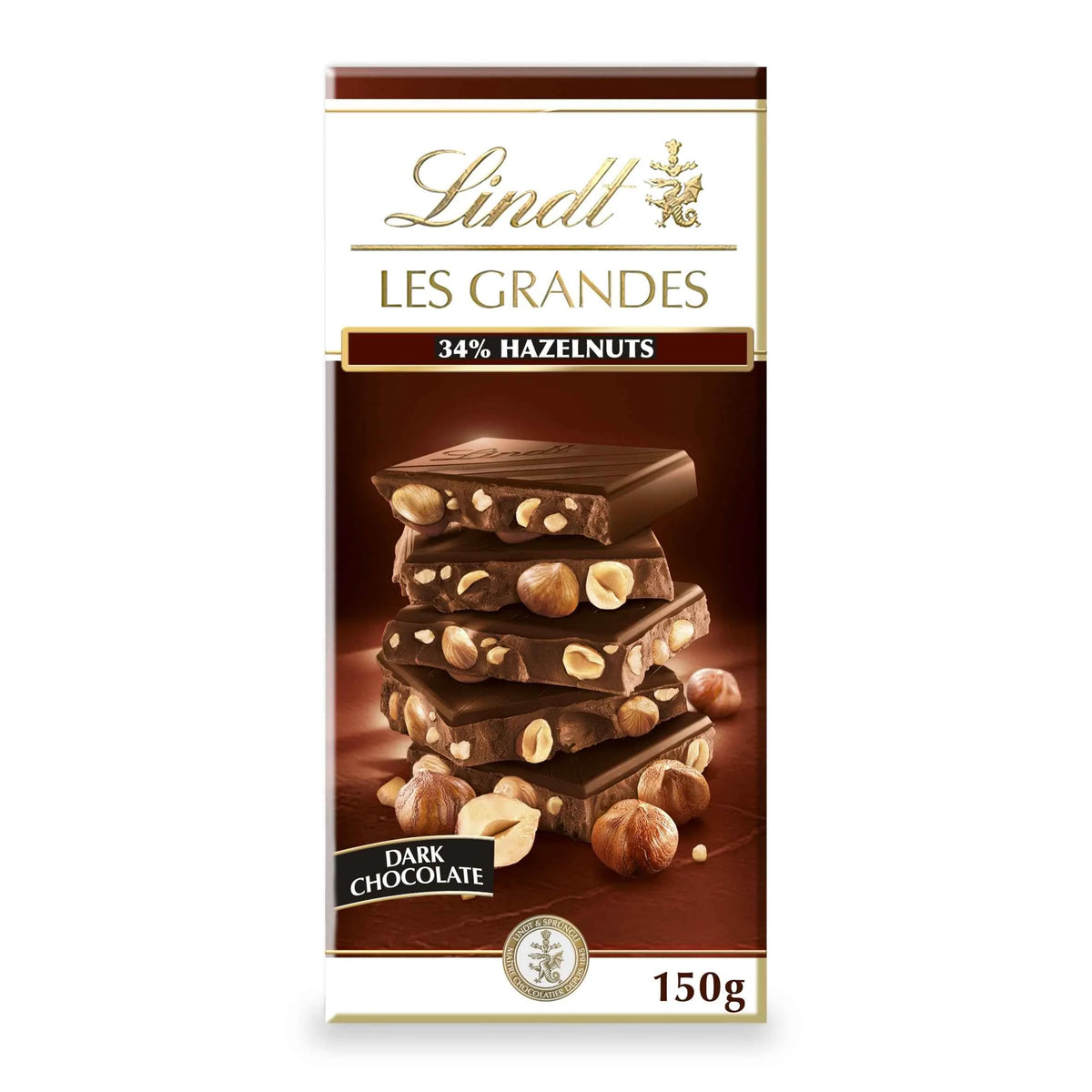 Dark Chocolate With Hazelnut Bar 150g by Lindt
