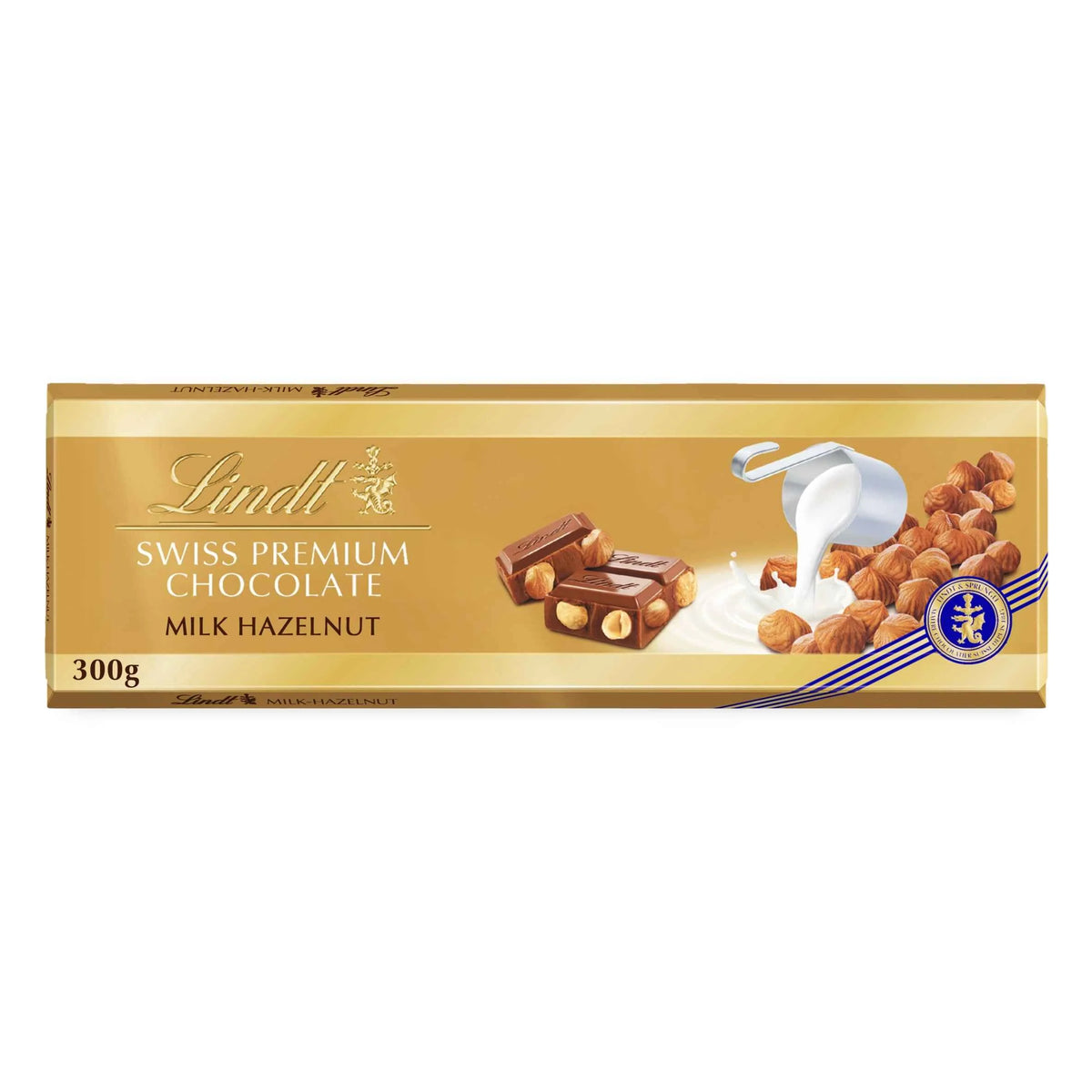Gold Bar Milk Chocolate With Hazelnuts by Lindt