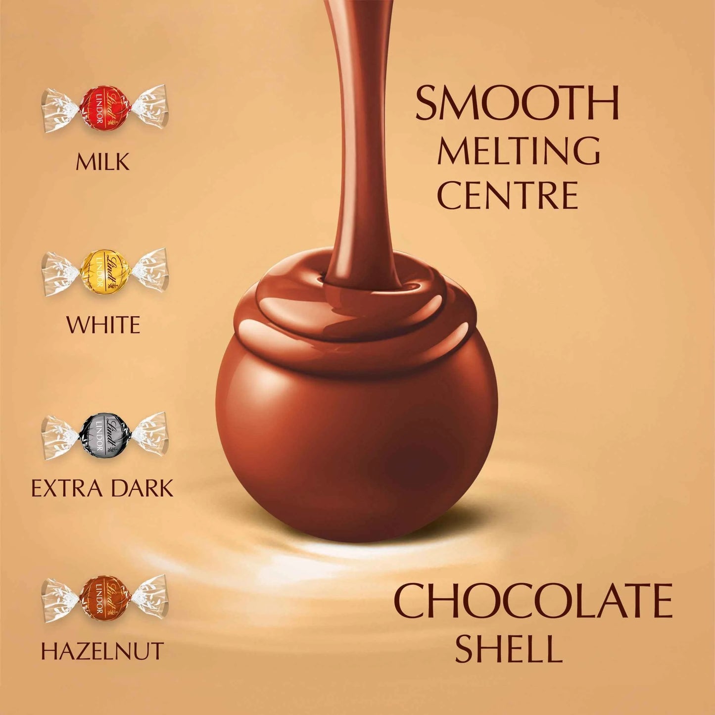 Lindor Assorted Chocolate Truffles 337g by Lindt