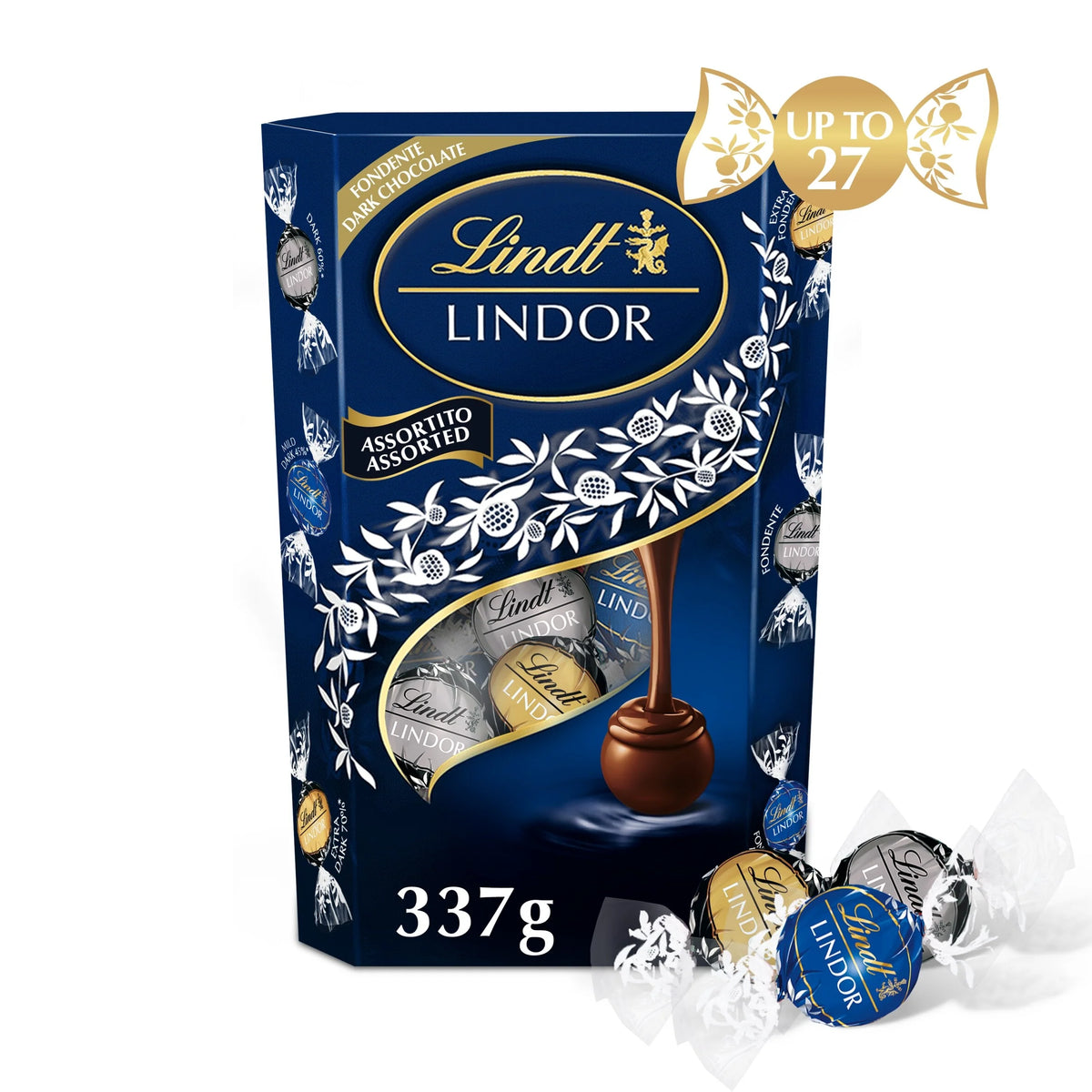 Lindor Assorted Dark Chocolate Truffles by Lindt at The British Vault