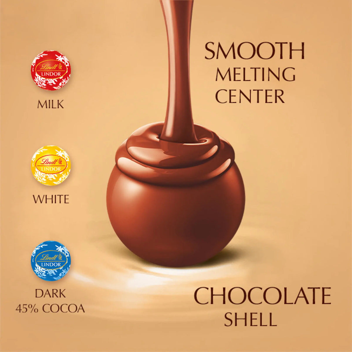 Lindor Assorted Mini Truffles 80g by Lindt at The British Vault