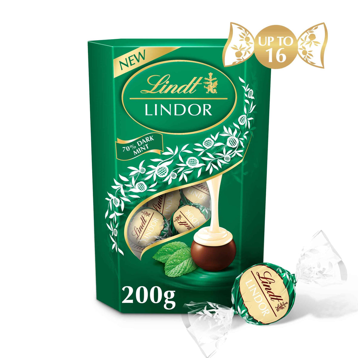 Lindor Dark Mint Chocolate Truffles 200g by Lindt