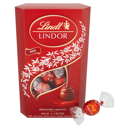 Lindor Milk Chocolate Truffles Carton 337g by Lindt