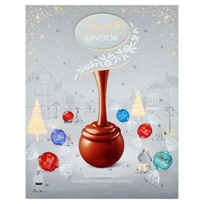 Lindor Silver Advent 233g by Lindt at The British Vault