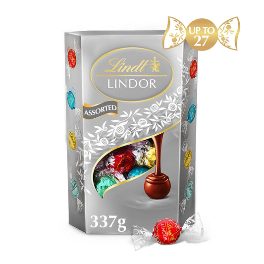 Lindt LINDOR Silver Assorted Chocolate (337g)
