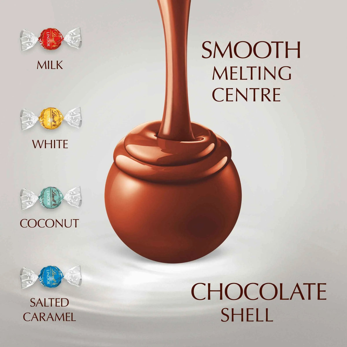 Lindt LINDOR Silver Assorted Chocolate (337g)