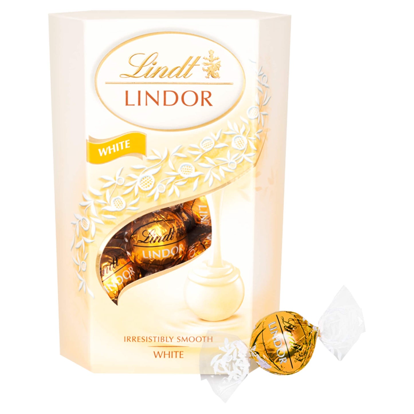 Lindor White Chocolate Truffles Carton by Lindt