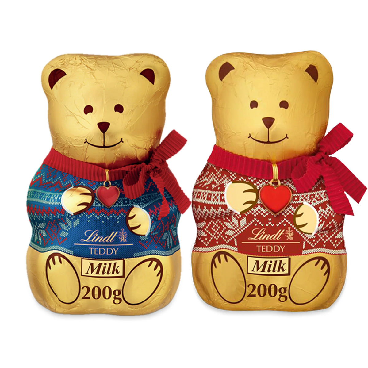 Teddy With Christmas Jumper Milk by Lindt at The British Vault