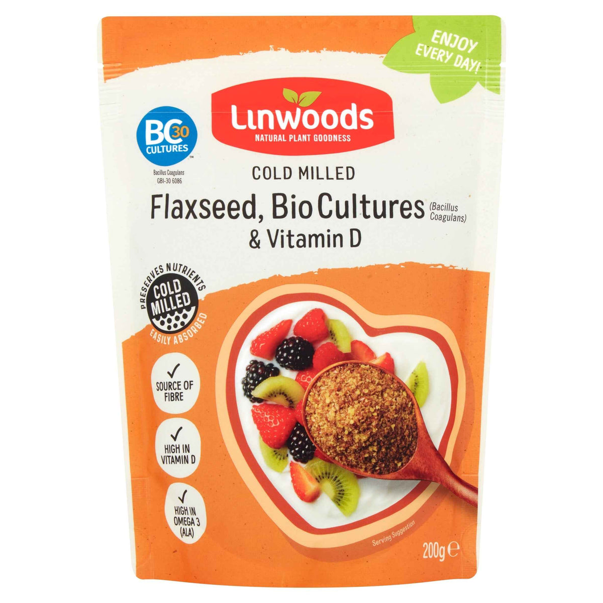 Flax Seeds Biological Cultures & by LINWOODS