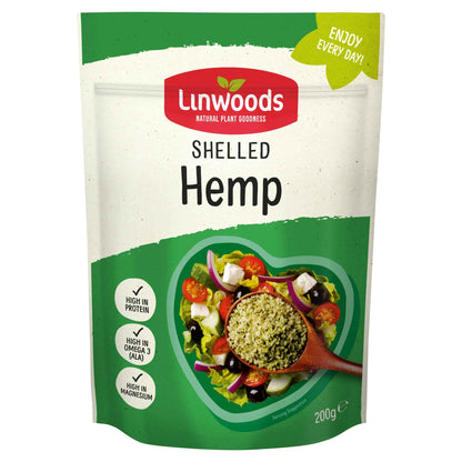 Shelled Hemp 200g by LINWOODS