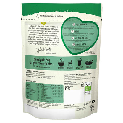 Shelled Hemp 200g by LINWOODS