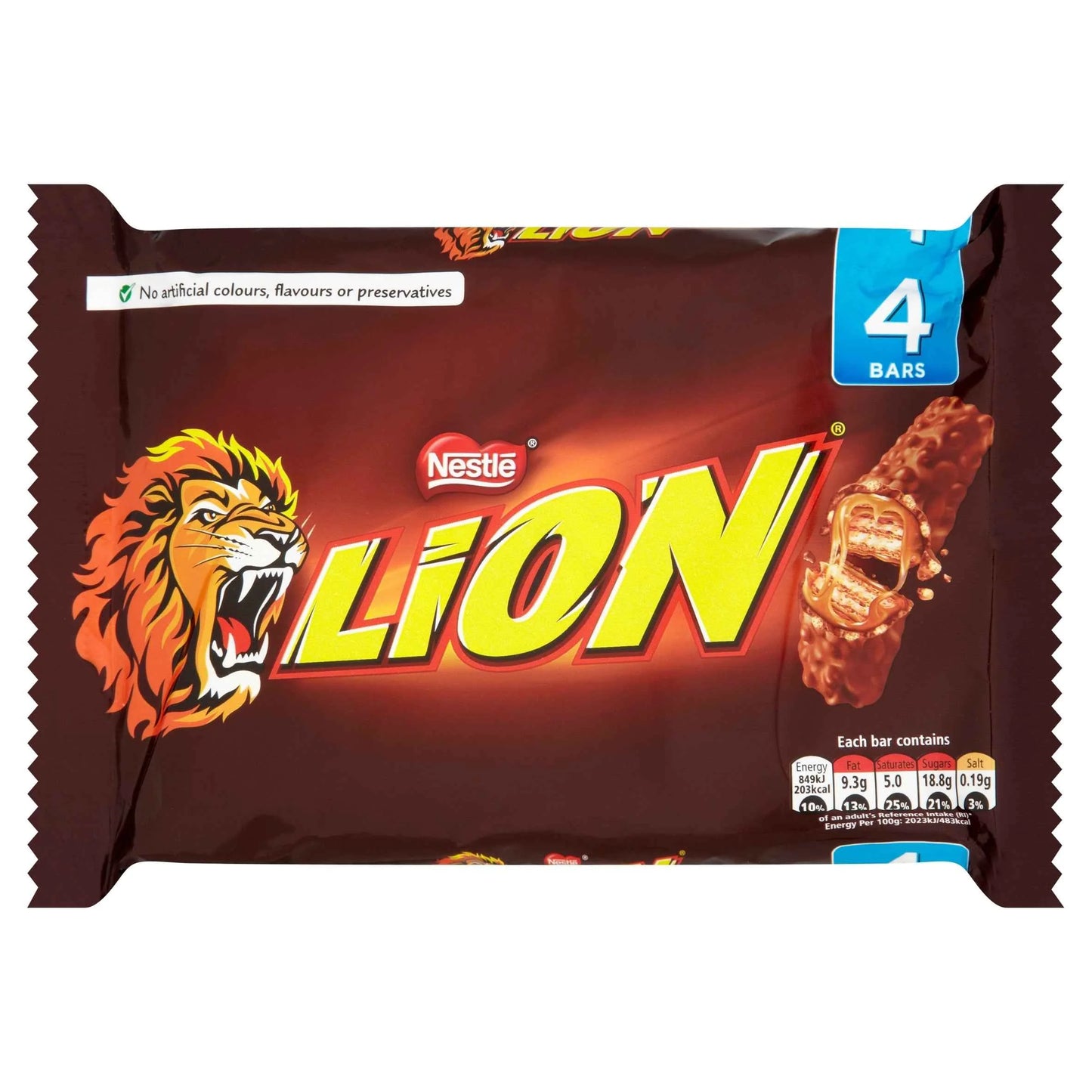 Lion Milk Chocolate Bar Multipack 42g 4 Pack by Nestle