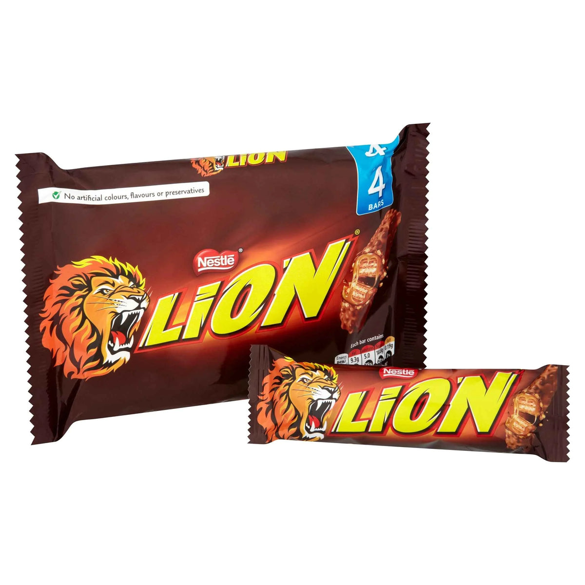 Lion Milk Chocolate Bar Multipack 42g 4 Pack by Nestle
