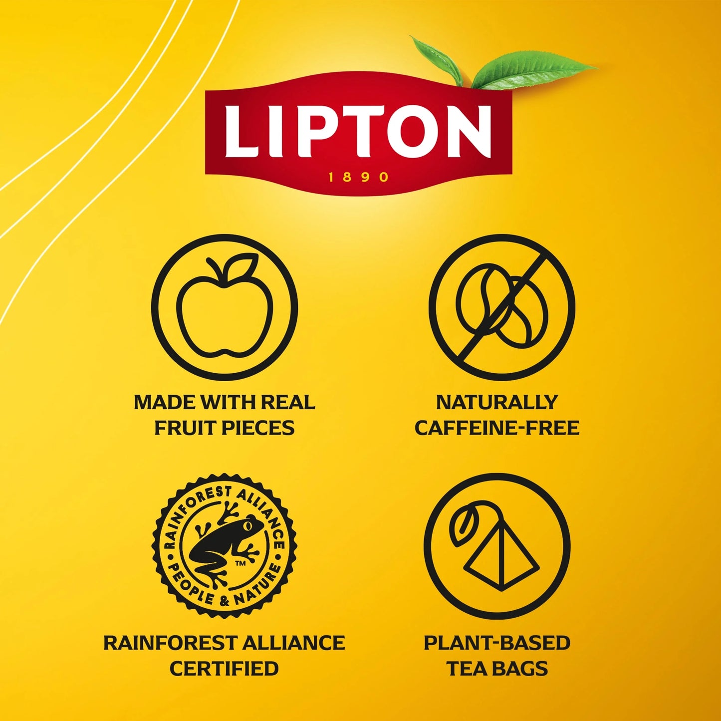 Lemon & Ginger Refresh 20 Tea Bags 34g by Lipton