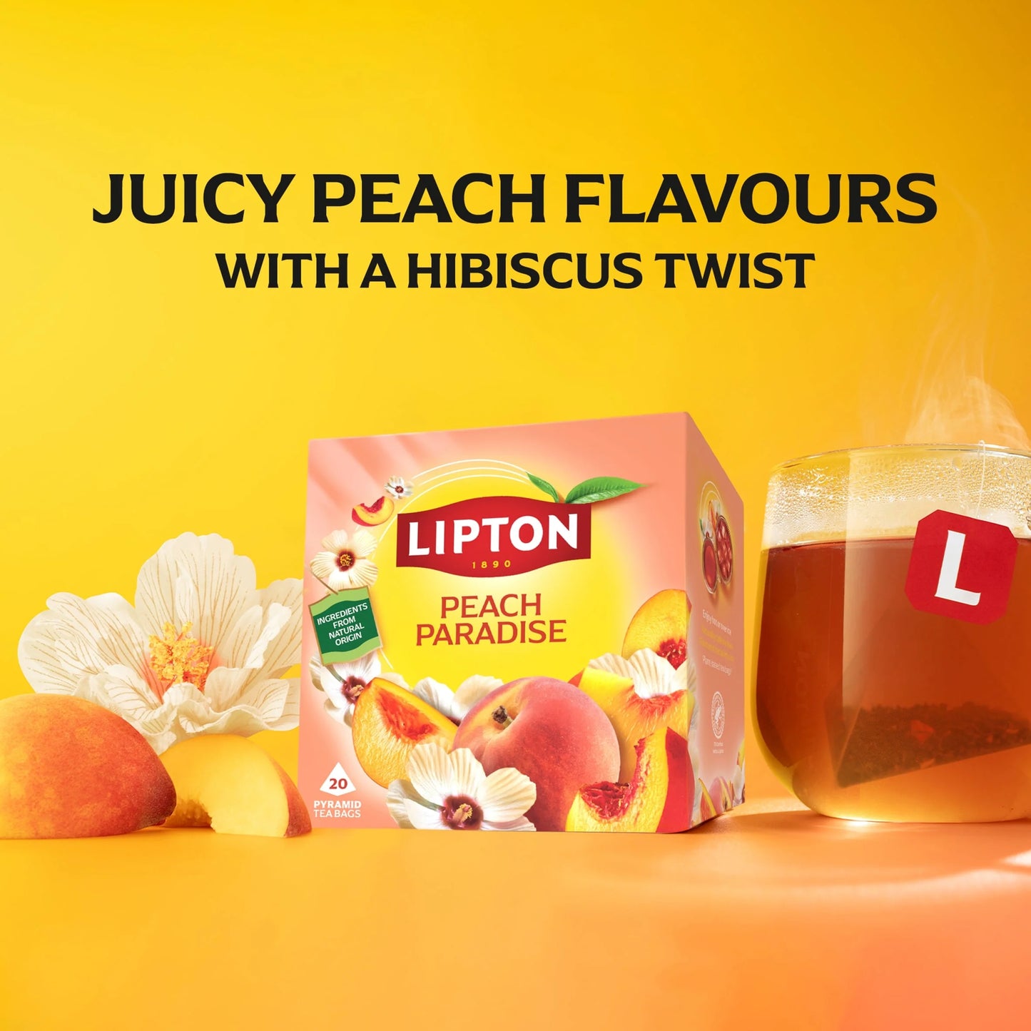 Peach Paradise 20 Tea Bags 46g by Lipton