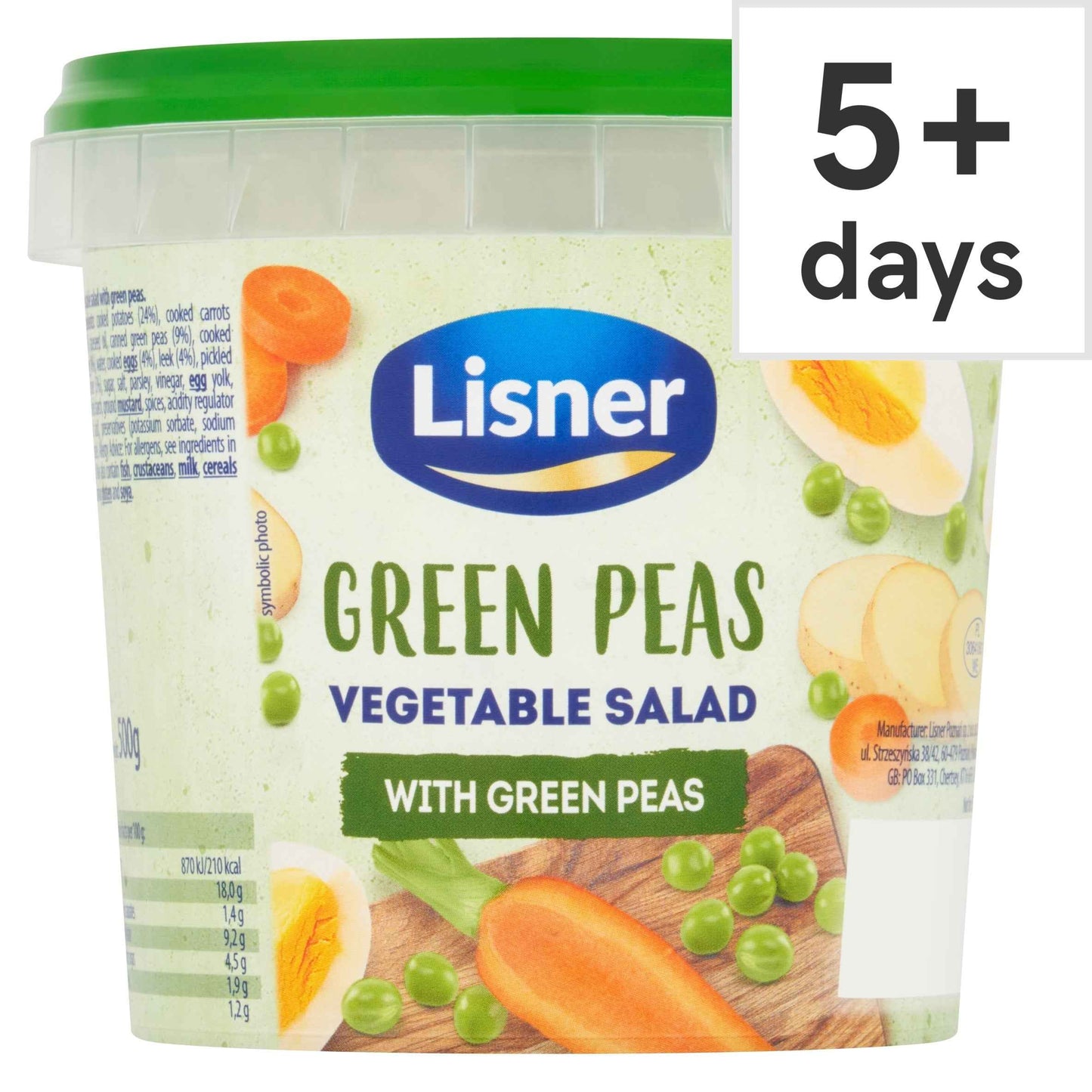 Vegetable Salad Green Pea 500g by LISNER