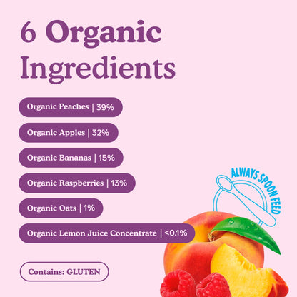 Organic Peaches & Raspberries by little freddie