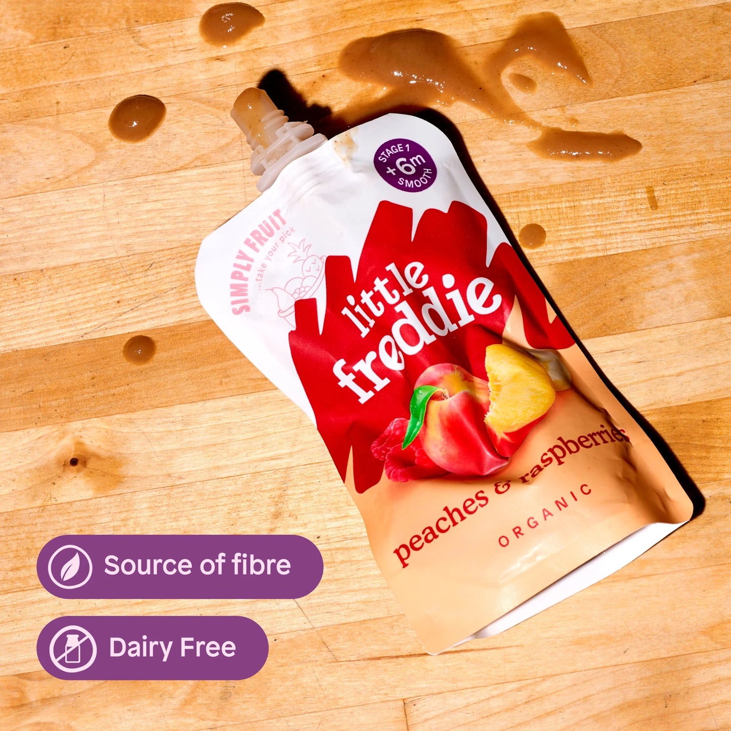 Organic Peaches & Raspberries by little freddie