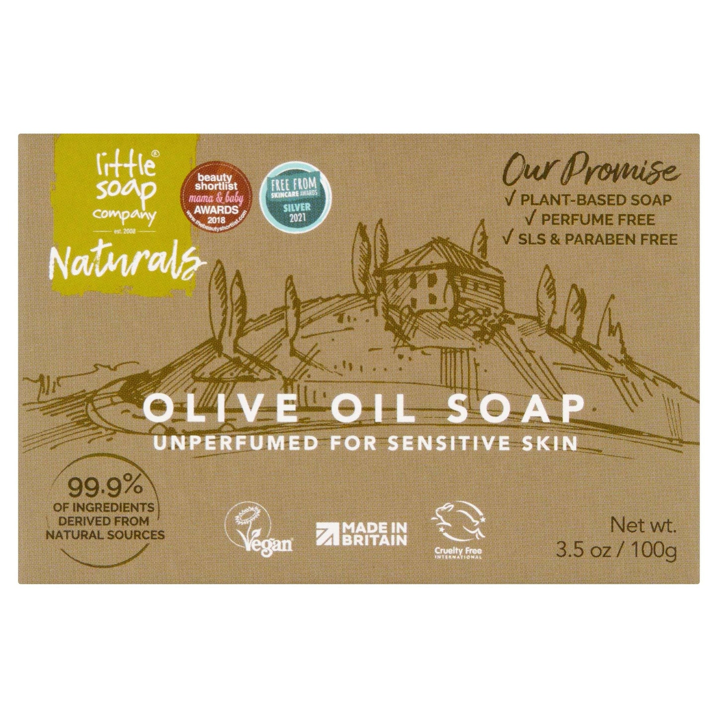 Little Soap Company Olive Oil Soap Bar 100g by LITTLE SOAP CO.