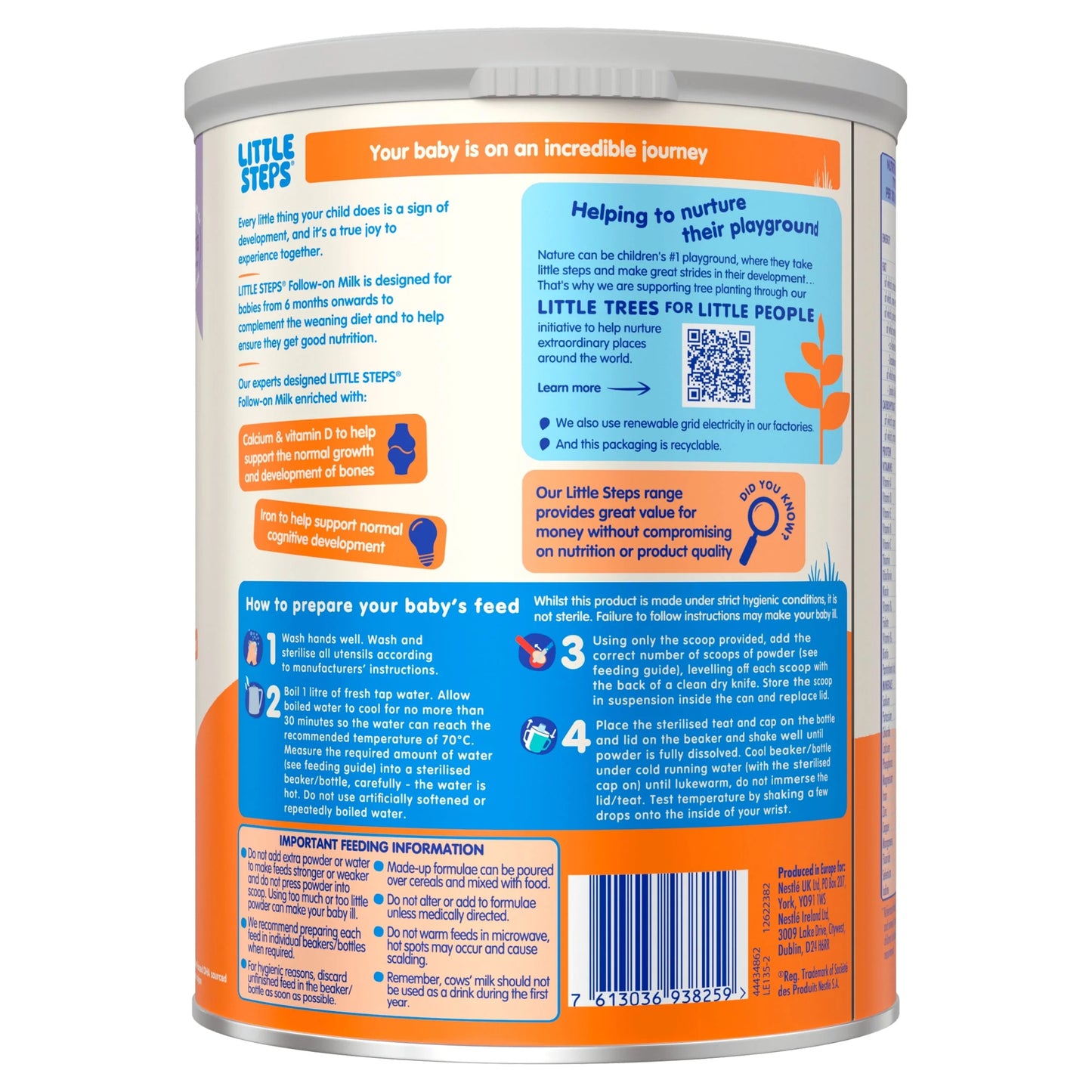 Little Steps Follow On Baby Milk Formula by SMA