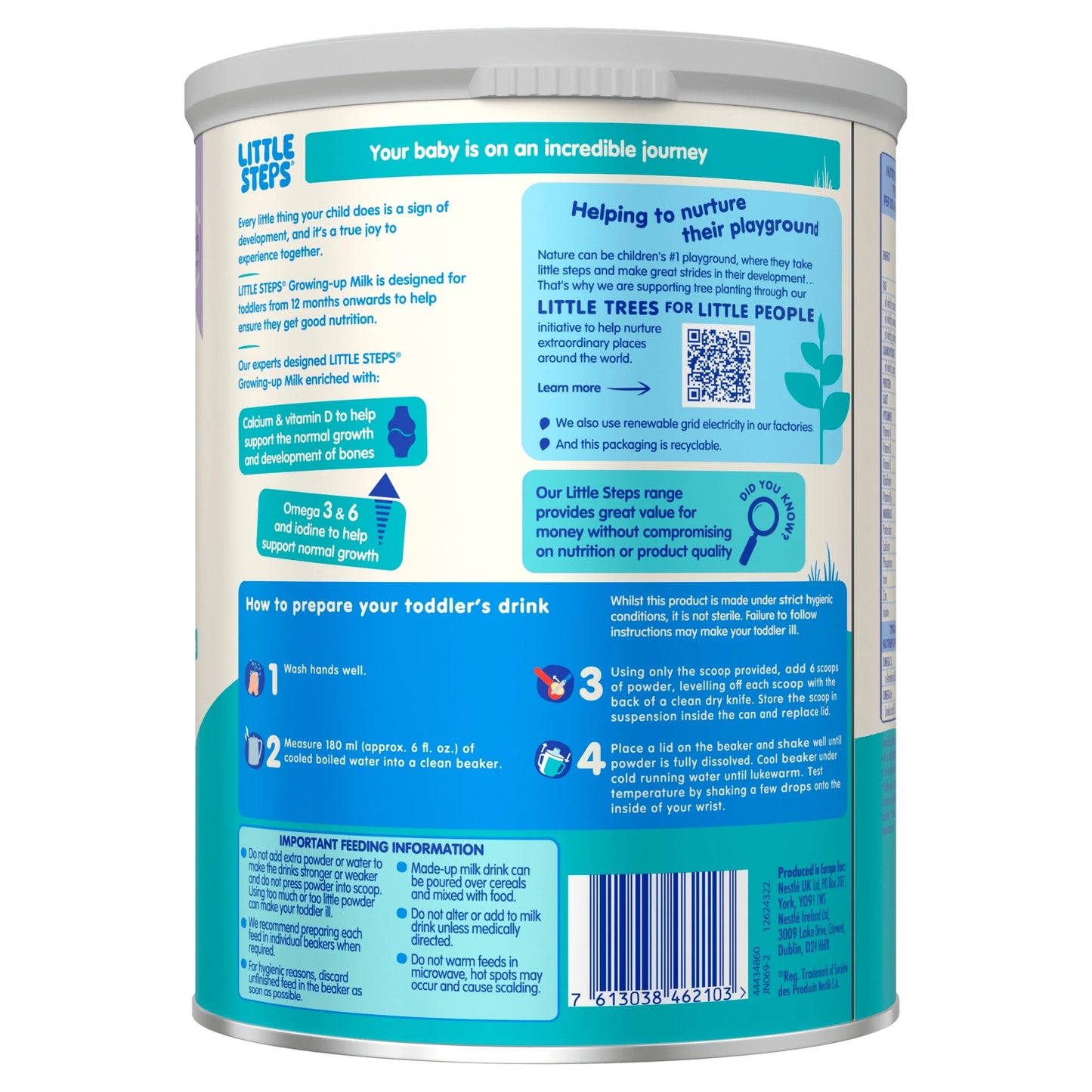 Little Steps Toddler Milk Formula Powder 1-3 by SMA