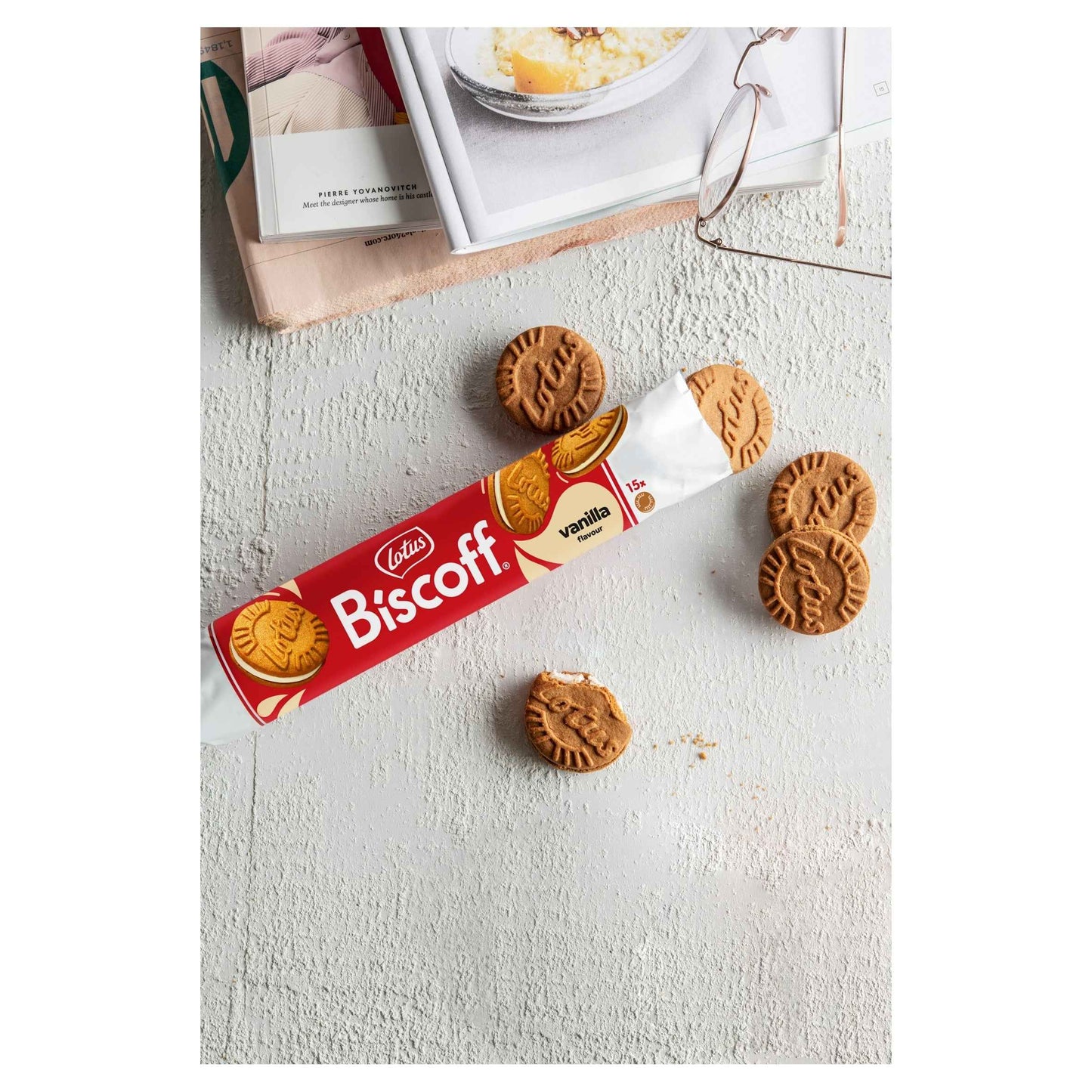 Biscoff Sandwich Biscuits - Vanilla by Lotus