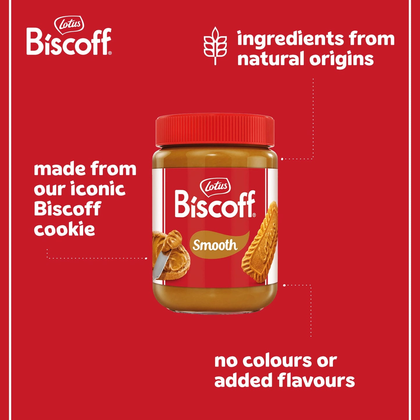 Biscoff Smooth Spread 400g by Lotus