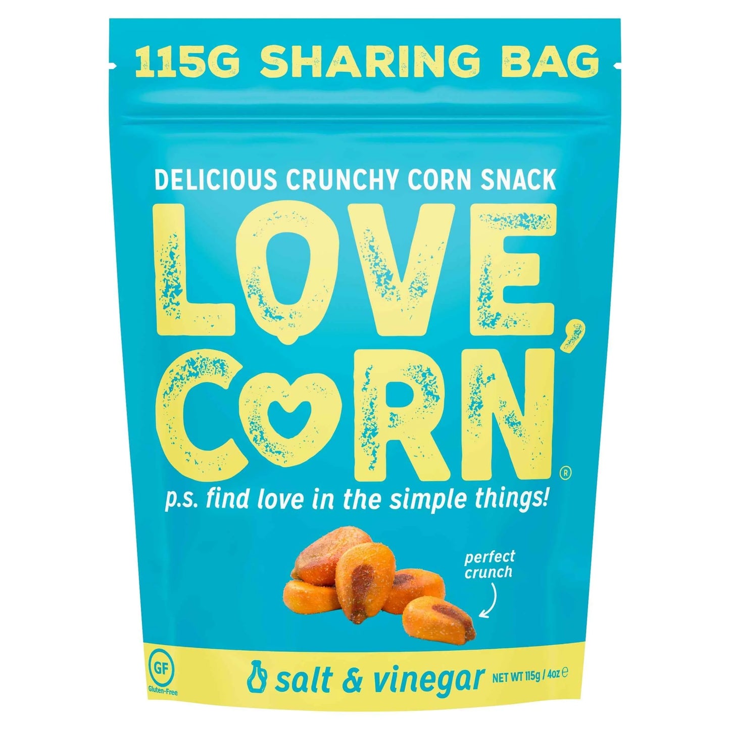 Salt & Vinegar 115g by LOVE CORN