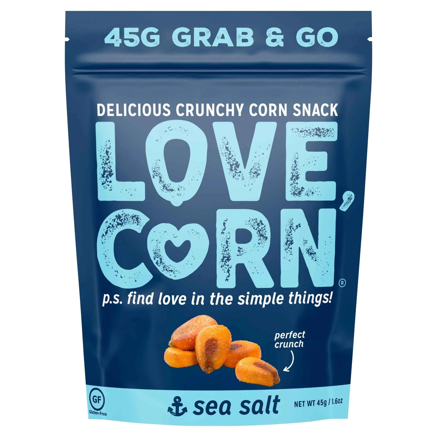 Love,corn Sea Salt Roasted Corn Snack 45g by LOVE CORN