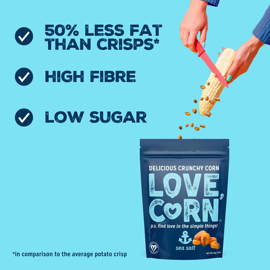 Love,corn Sea Salt Roasted Corn Snack 45g by LOVE CORN
