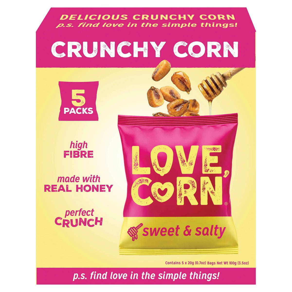 Sweet & Salty Multipack 5x20g by LOVE CORN